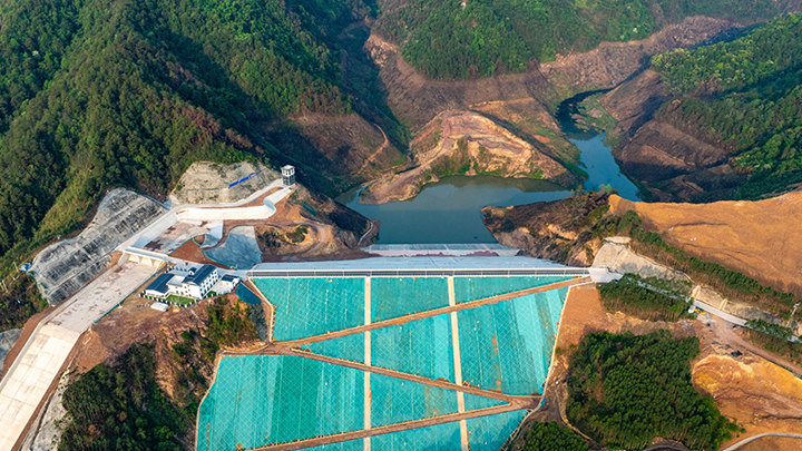 广西蒙山：古皂水库工程建成试运行