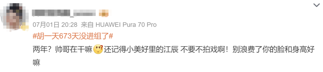 “胡一天673天没进组了”引热议，曾公开向导演自荐自己很便宜！插图4