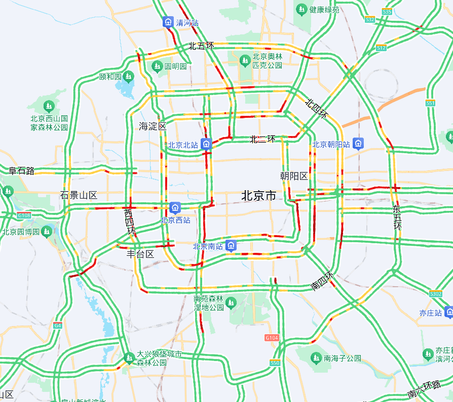 返京客流最高峰来了，今晚北京多条地铁线路延长运营时间！明天尾号限行4和9，这些路段易堵